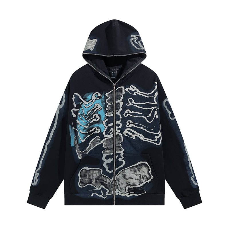 Hoodie Cactus Jack x Fragment Skeleton