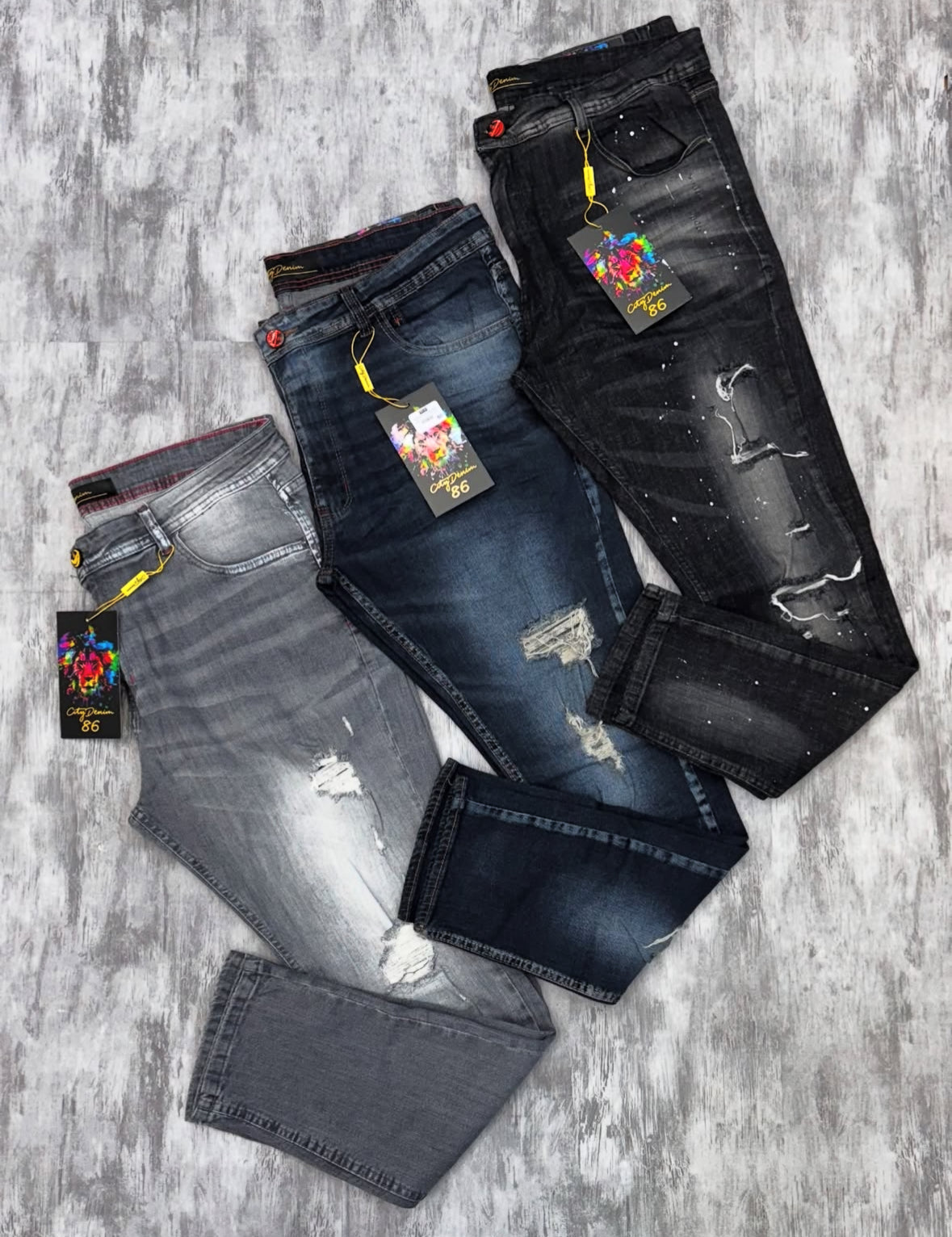 Kit 3 Calças Jeans Basicas Jogador